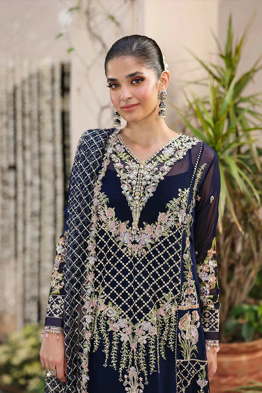 Roheenaz - Aangan Chiffon Collection - RUNCH250103 NILOFAR - Unstitched