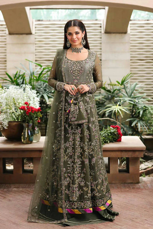 Roheenaz - Aangan Chiffon Collection - RUNCH250104 MEHWAR - Unstitched