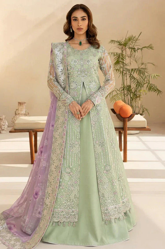 Farasha - Luzella Premium Formals - 01-SAGE LUXE - Unstitched