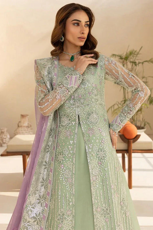 Farasha - Luzella Premium Formals - 01-SAGE LUXE - Unstitched