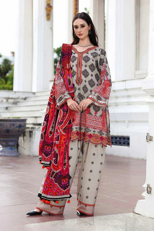 Charizma - Aniiq Embroidered Printed Linen Collection Vol 1 - ANW6-01 - Unstitched