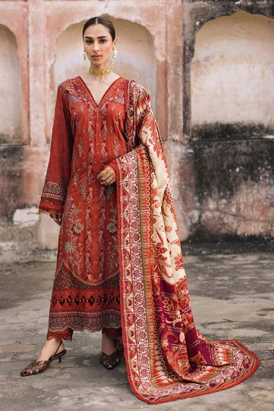 Nureh - Maya Embroidered Linen Collection Vol 1 - NW-105 - Unstitched