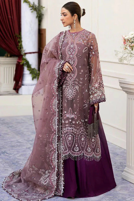 Sadaf Fawad Khan - Siraa Festive Luxe Collection - 03 Wistful Mauve - Unstitched