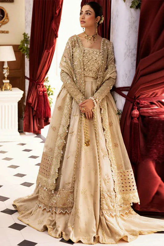 Sadaf Fawad Khan - Siraa Festive Luxe Collection - 05 Ivory Celeste - Unstitched