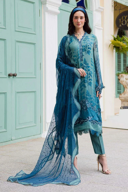 Nureh - Ballerina Embroidered Chiffon Collection Vol 3 - NU2-186 - Unstitched