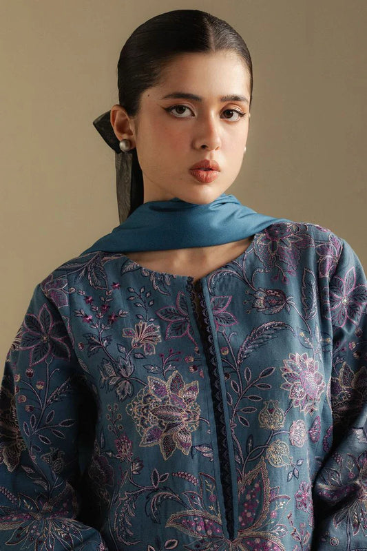 Zara Shahjahan - Coco Winter Collection - MIST-2B - Unstitched