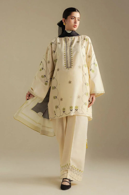 Zara Shahjahan - Coco Winter Collection - FAWN-8B - Unstitched