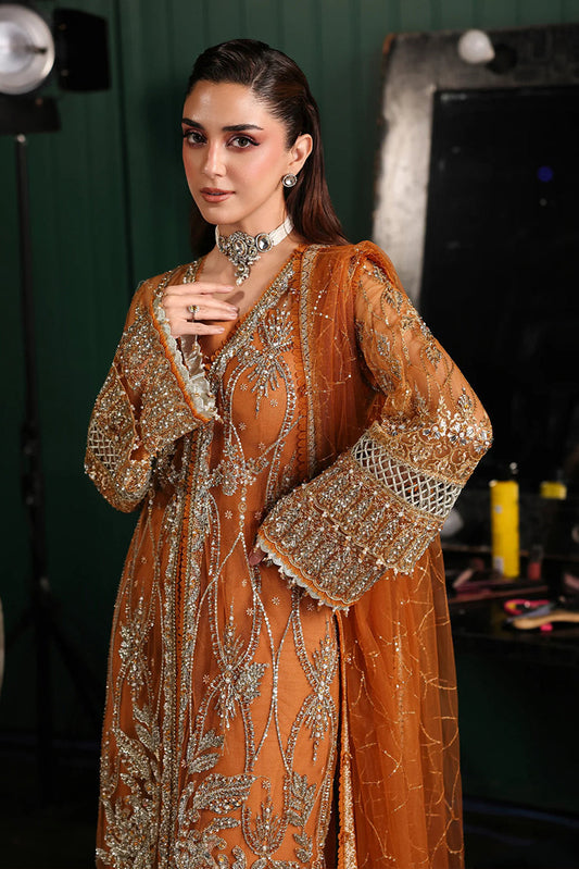 Elaf - Stardom Formal Handwork Collection - ESH-09 SAFFRON - Unstitched