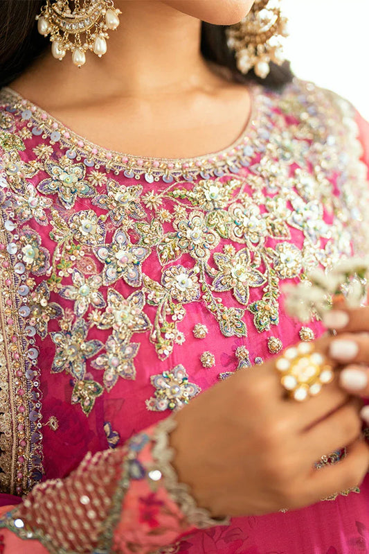 Mushq - Shaam Shandar Chiffon Collection - Geet Gulabi MUNCH250106U - Unstitched