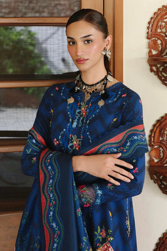 Qalamkar - Qprints Fall Collection - QW-02 (B) SILAS - Unstitched