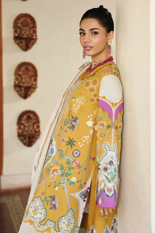 Qalamkar - Qprints Fall Collection - QW-07 (A) CELINA - Unstitched