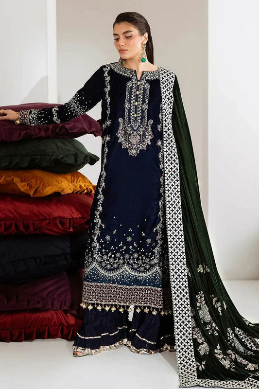 Nureh - Maya Embroidered Velvet Collection Vol 2 - NW-109 - Unstitched