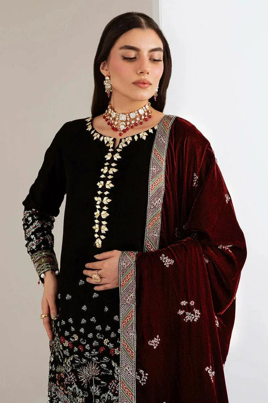 Nureh - Maya Embroidered Velvet Collection Vol 2 - NW-113 - Unstitched