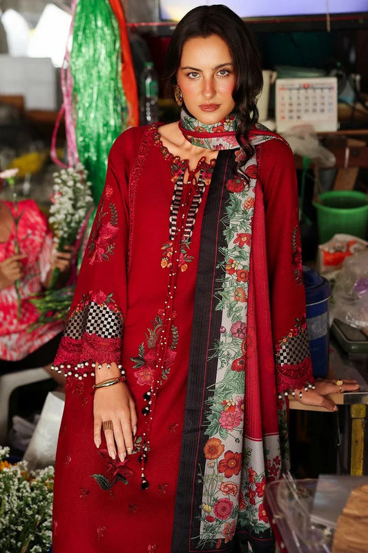 Charizma - Poshima Embroidered Peach Leather Collection Vol 1 - PSW5-08 - Unstitched