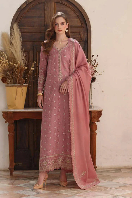 Noor by Saadia Asad - Noor Winter Pashmina Shawl - D3-Aveline - Unstitched