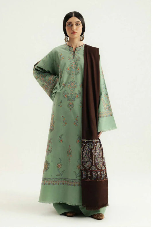 Zara Shahjahan - Winter Unstitched Collection - KERAN-D4 - Unstitched