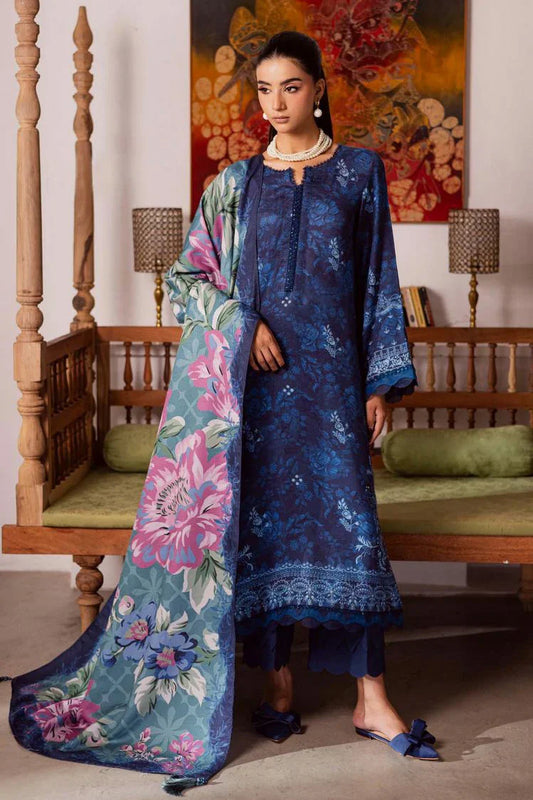 Nureh - Signature Prints Printed Linen Jacquard Collecton Vol 4 - SP-188 - Unstitched