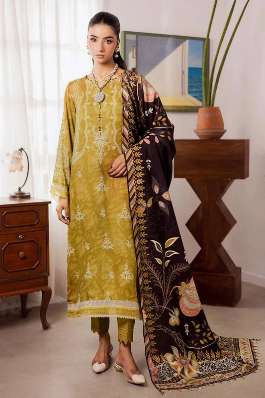 Nureh - Signature Prints Printed Linen Jacquard Collecton Vol 4 - SP-189 - Unstitched