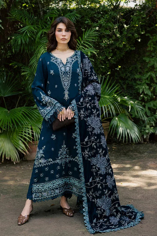 Nureh - Exclusive Luxury Unstitched Peach Leather Collection - NE-183 - Unstitched