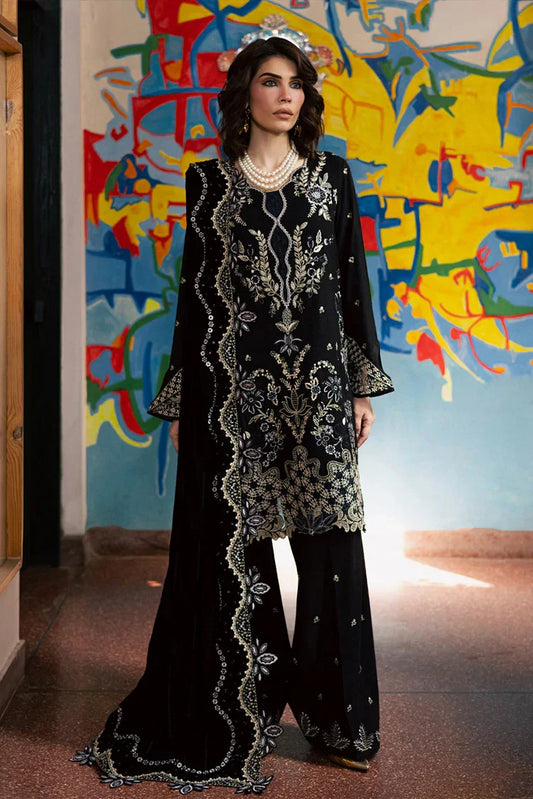 Nureh - Exclusive Luxury Unstitched Peach Leather Collection - NE-185 - Unstitched