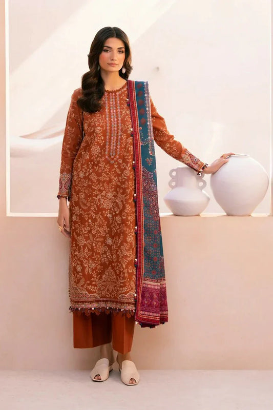 Xenia - Rang E Khizaan Winter Slub Collection - SALIAH-D-07 - Unstitched