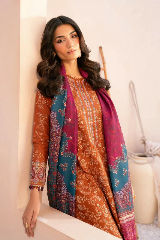 Xenia - Rang E Khizaan Winter Slub Collection - SALIAH-D-07 - Unstitched