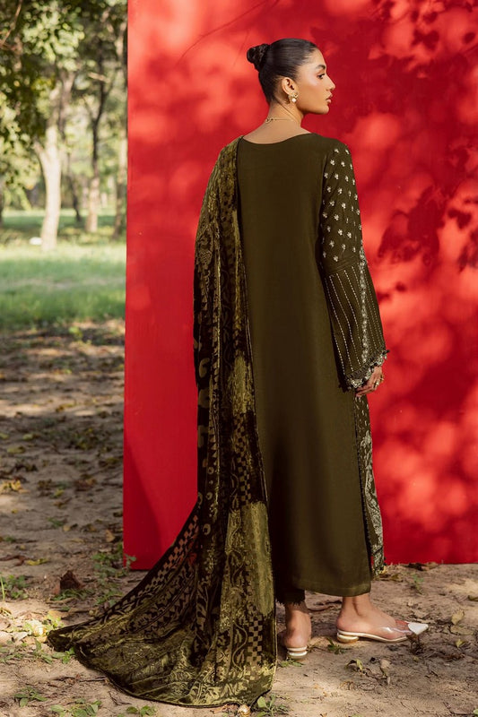 Nureh - Exclusive Luxury Unstitched Peach Leather Collection Vol 2 - NE-190 - Unstitched