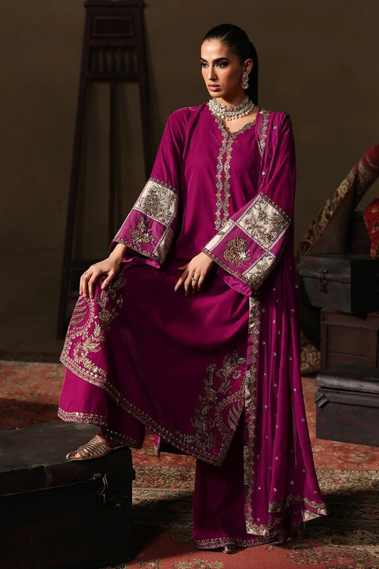 Charizma - Signora Premium Embroidered Velvet & Adda Work Collection Vol 1 - CVT5-08 - Unstitched