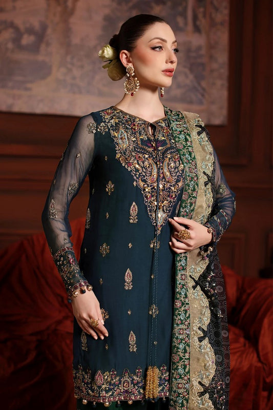 Nureh - Alfaaz Festive Embroidered & Embellished Chiffon Collection - NL-88 - Unstitched