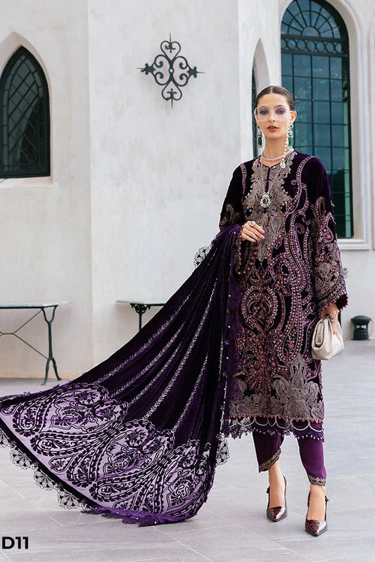 Maria B - Winter Luxe Linen Collection - WL-1311 - Unstitched