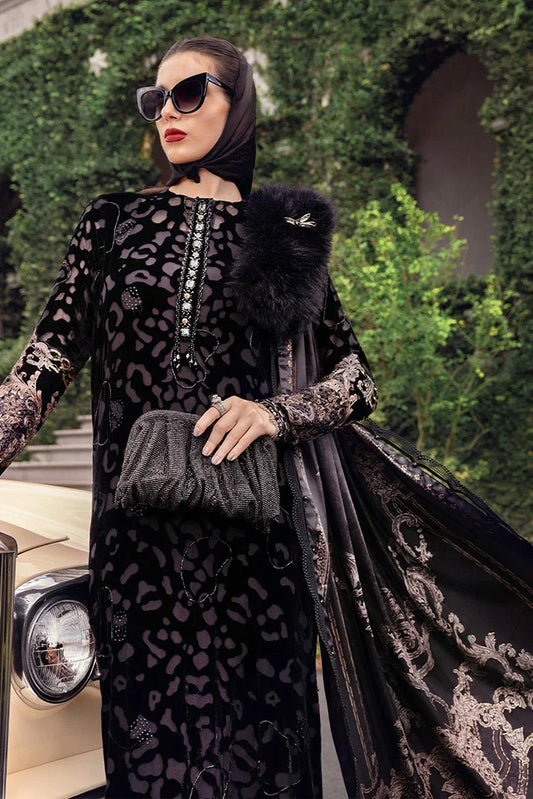 Maria B - Winter Luxe Linen Collection - WL-1301 - Unstitched