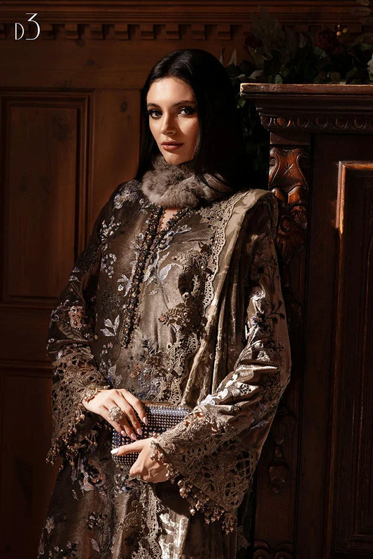 Maria B - Winter Luxe Linen Collection - WL-1303 - Unstitched