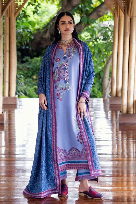 Mushq - Hemline Symphony Karandi Collection - 04U-River Hush - Unstitched