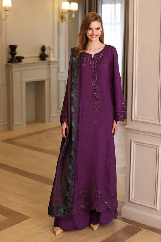 Noor by Saadia Asad - Noor Winter Embroidered Printskhaas Collection - Design 10B - Unstitched