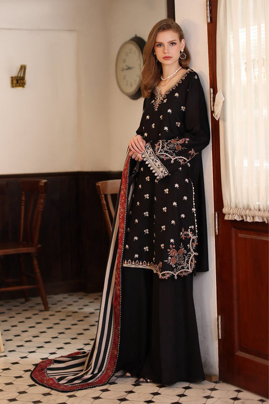 Noor by Saadia Asad - Noor Winter Embroidered Printskhaas Collection - Design 1A - Unstitched