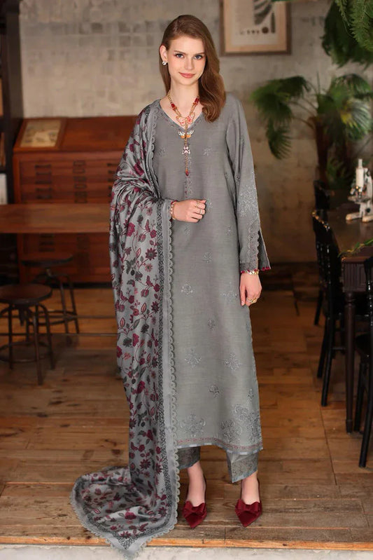 Noor by Saadia Asad - Noor Winter Embroidered Printskhaas Collection - Design 4B - Unstitched