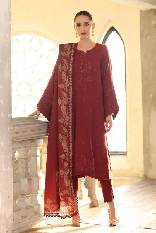 Noor by Saadia Asad - Noor Winter Embroidered Printskhaas Collection - Design 9B - Unstitched