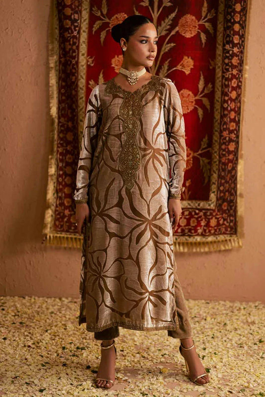 Nureh - Ballerina Embellished Velvet Palachi Collection - NU2-191 - Unstitched