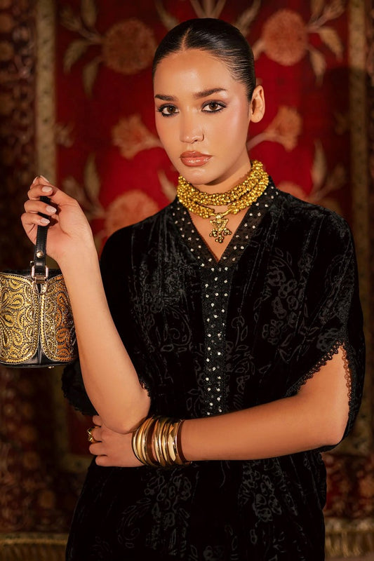 Nureh - Ballerina Embellished Velvet Palachi Collection - NU2-193 - Unstitched