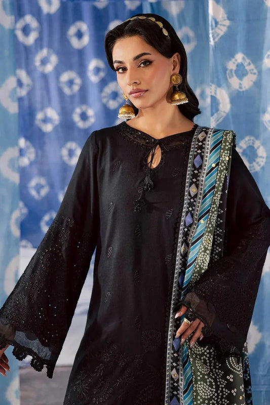 Nureh - Bazar Embroidered Chikankari Peach Leather Collection - NE-209 - Unstitched