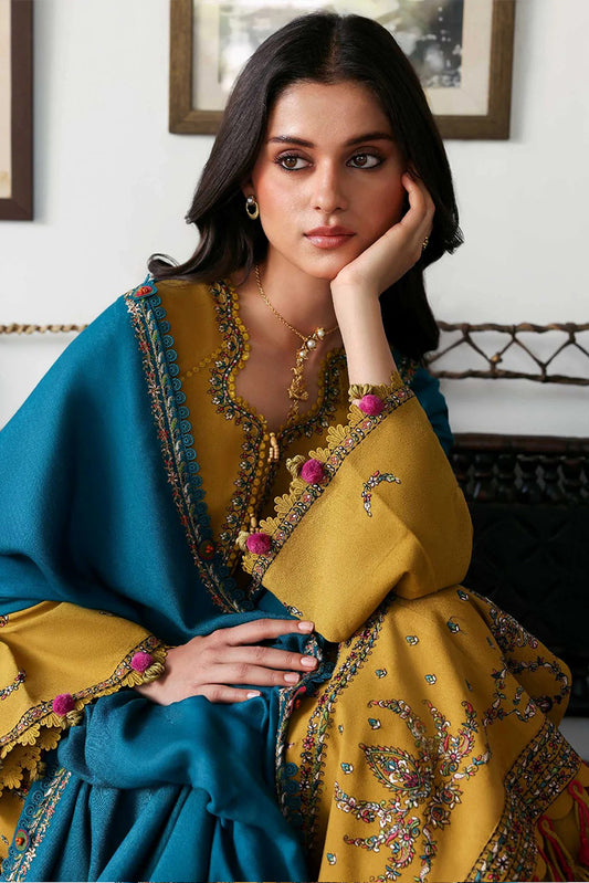 Republic Womenswear - Amaris Winter Shawl Collection - D12-Ilyria - Unstitched