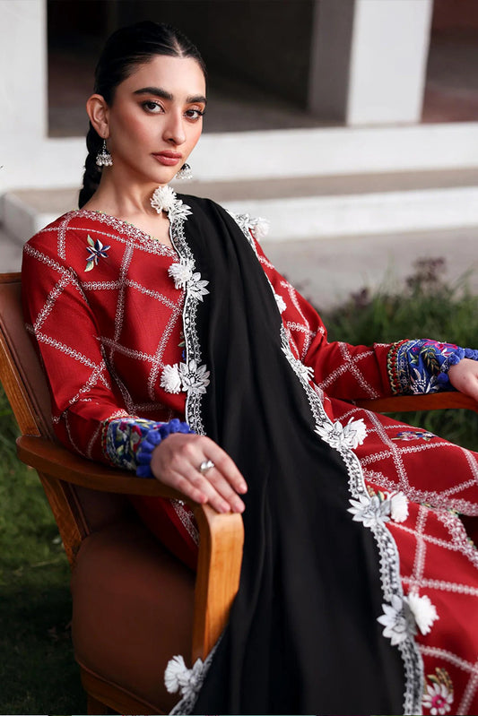 Republic Womenswear - Amaris Winter Shawl Collection - D15-Elara - Unstitched