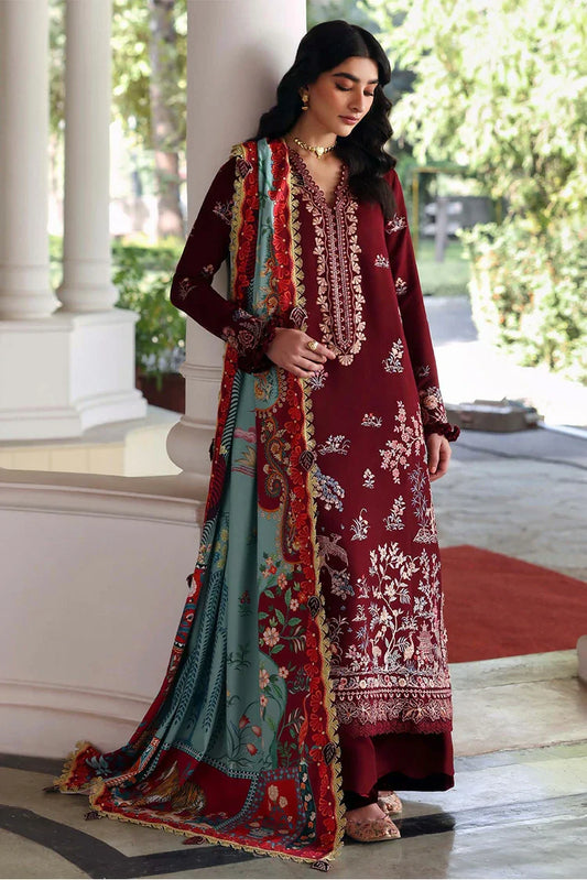 Republic Womenswear - Amaris Winter Shawl Collection - D4-Sienna - Unstitched