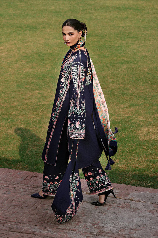 Hussain Rehar - Jugnu Khaddar Autumn Winter Edit 2 - Navi-1196 - Unstitched