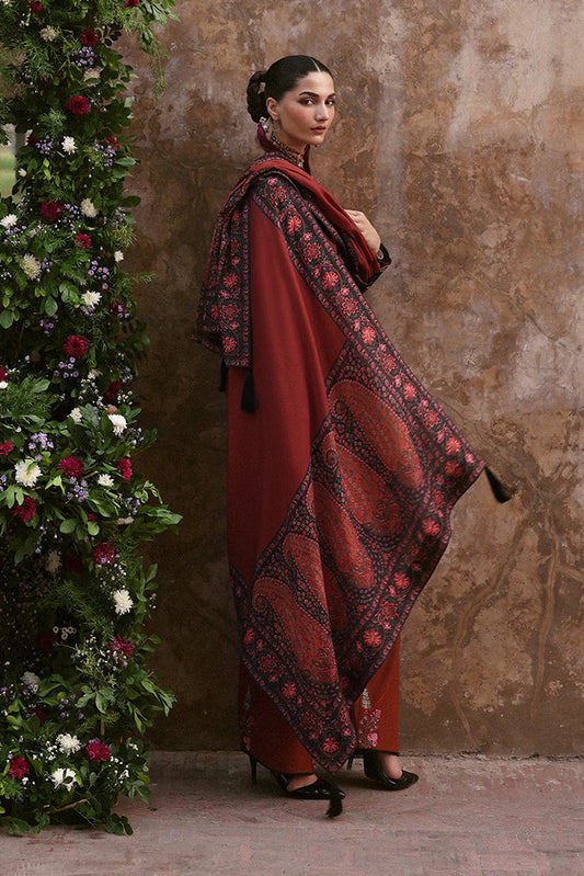 Hussain Rehar - Jugnu Khaddar Autumn Winter Edit 2 - Parsa-1212 - Unstitched