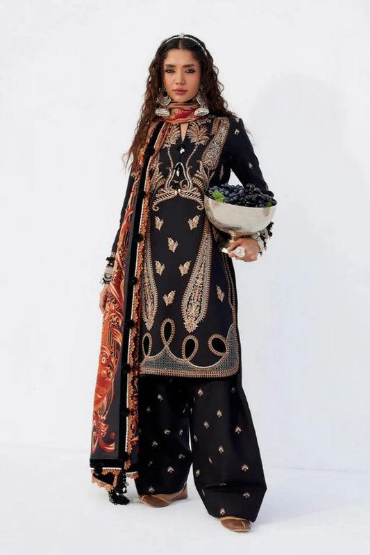 Saira Rizwan - Heritage Khaddar Karandi Collection - MAHTAAB-01 - Unstitched