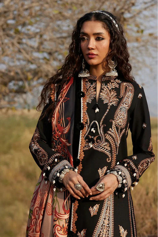 Saira Rizwan - Heritage Khaddar Karandi Collection - MAHTAAB-01 - Unstitched