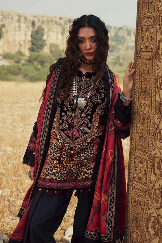 Saira Rizwan - Heritage Khaddar Karandi Collection - NAZ-09 - Unstitched