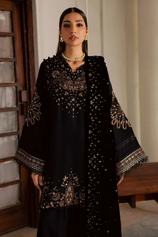 Nureh - Exclusive Luxury Unstitched Peach Leather Collection Vol 4 - NE-202 - Unstitched