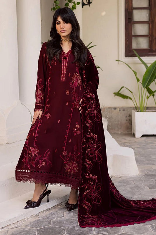 Nureh - Exclusive Luxury Unstitched Peach Leather Collection Vol 6 - NE-211 - Unstitched